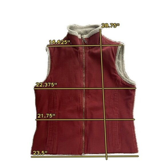 Duluth Trading Canvas Vest Mens Med Full Zip Sherpa Lined Heavy Workwear Pockets - Picture 10 of 10